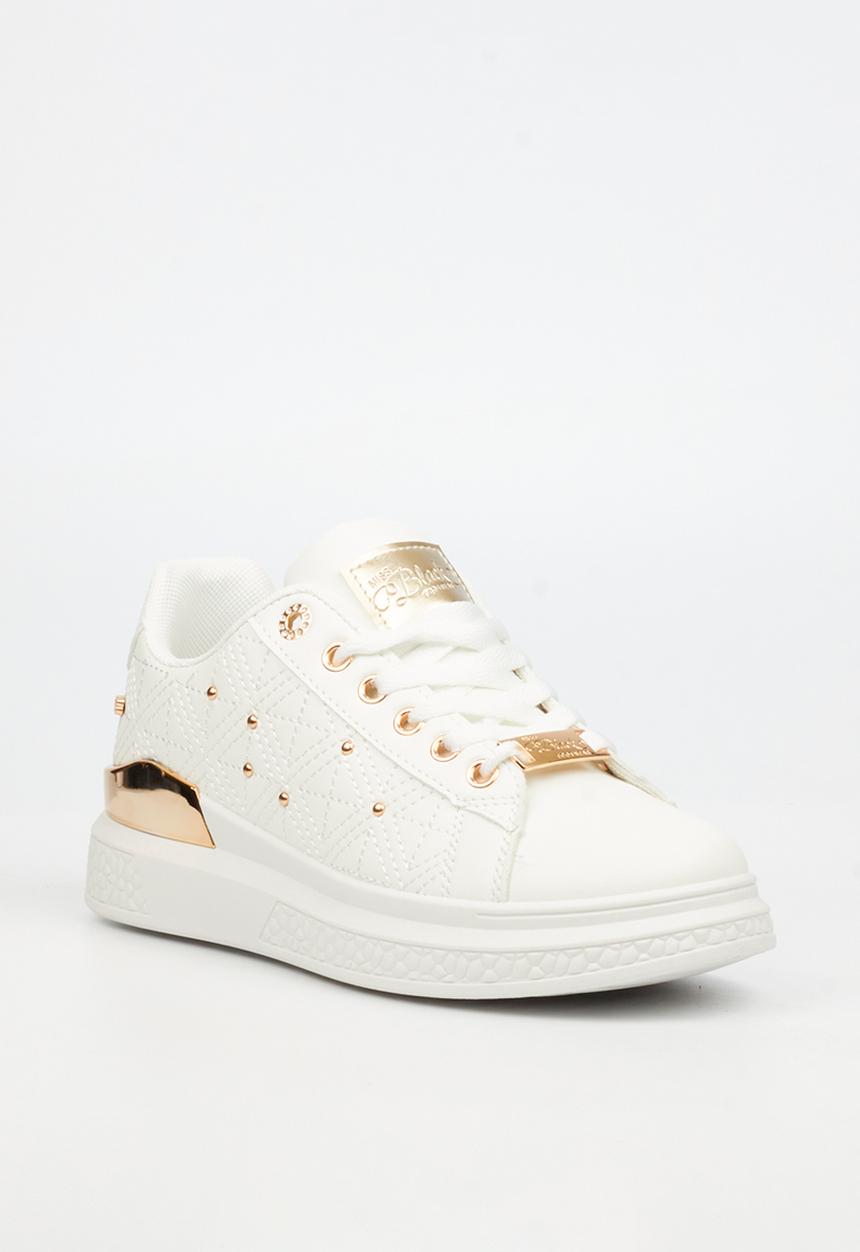 Miss Black - Lezan 2 low top sneaker - white