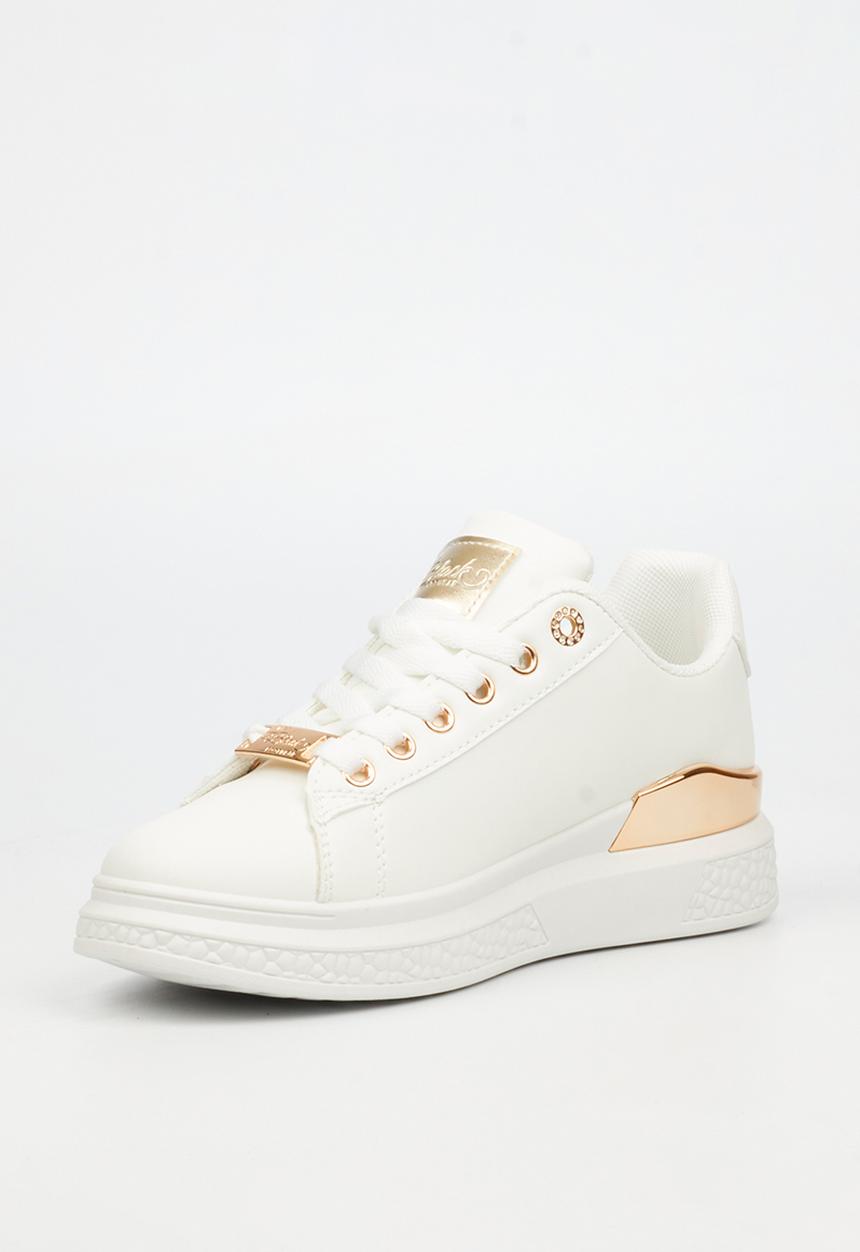Miss Black - Lezan 2 low top sneaker - white