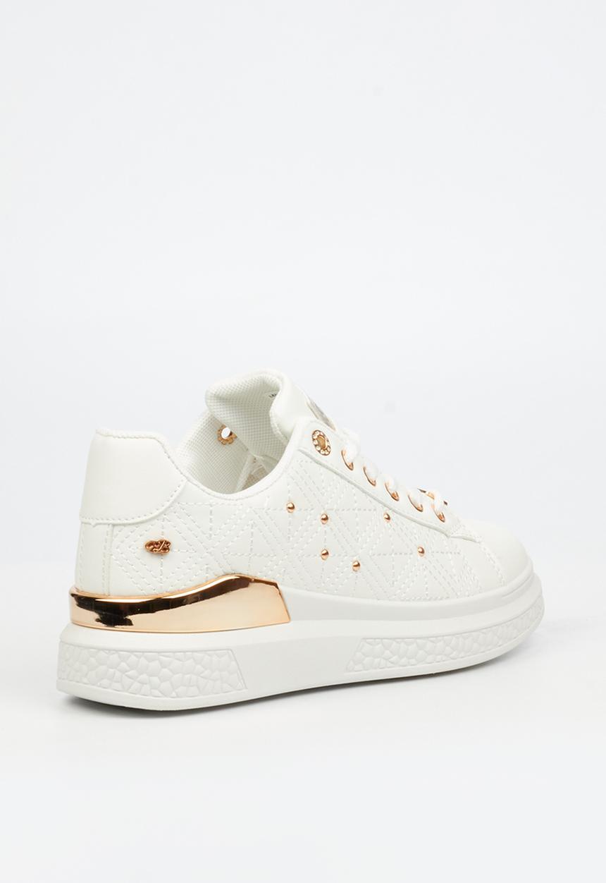 Miss Black - Lezan 2 low top sneaker - white