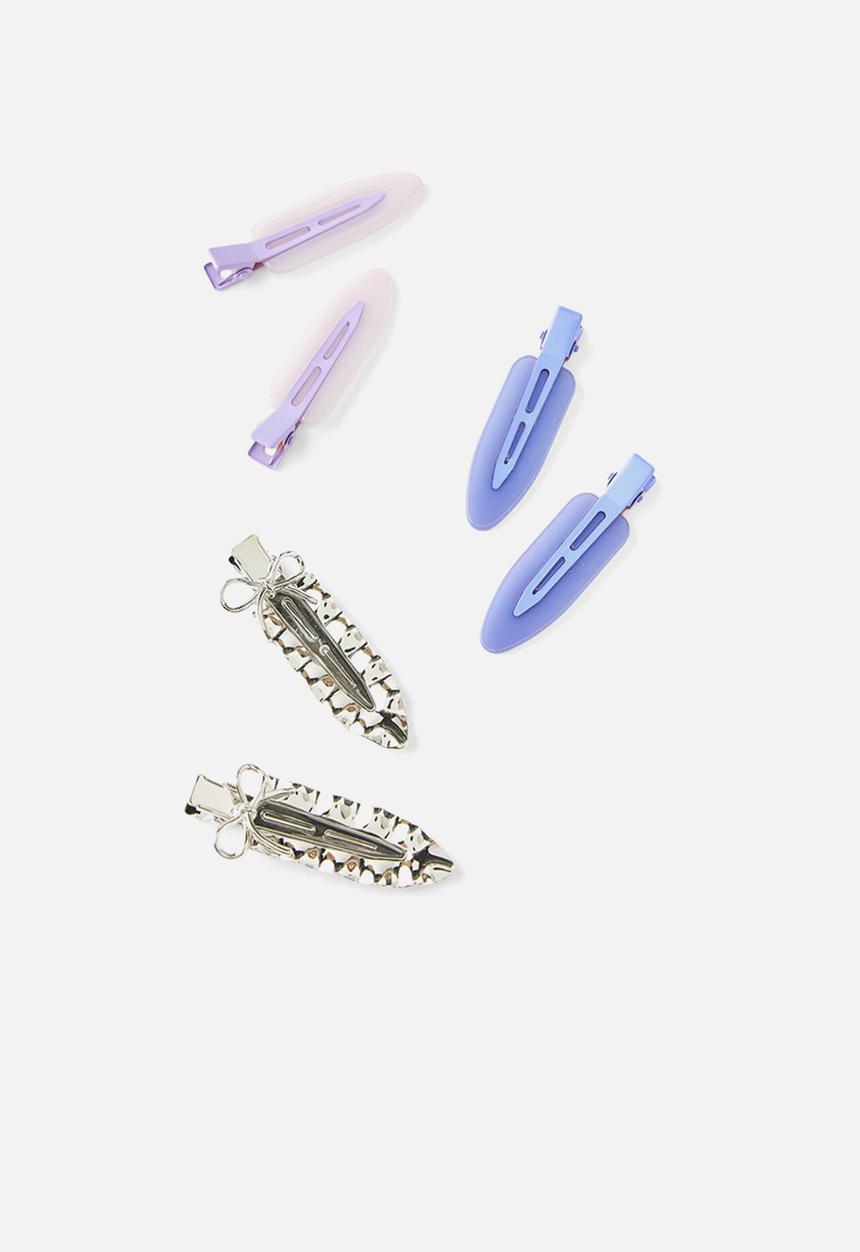 Rubi - Styling Clip Pack - Lilac And Silver