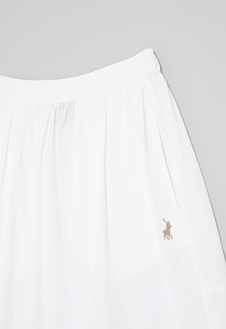 POLO - Girls brenda pull on skirt - white