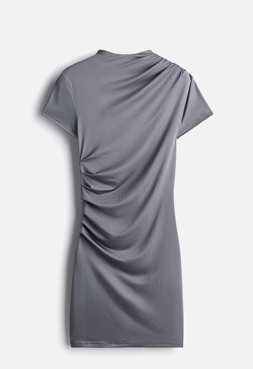 H&M - Draped bodycon dress - grey