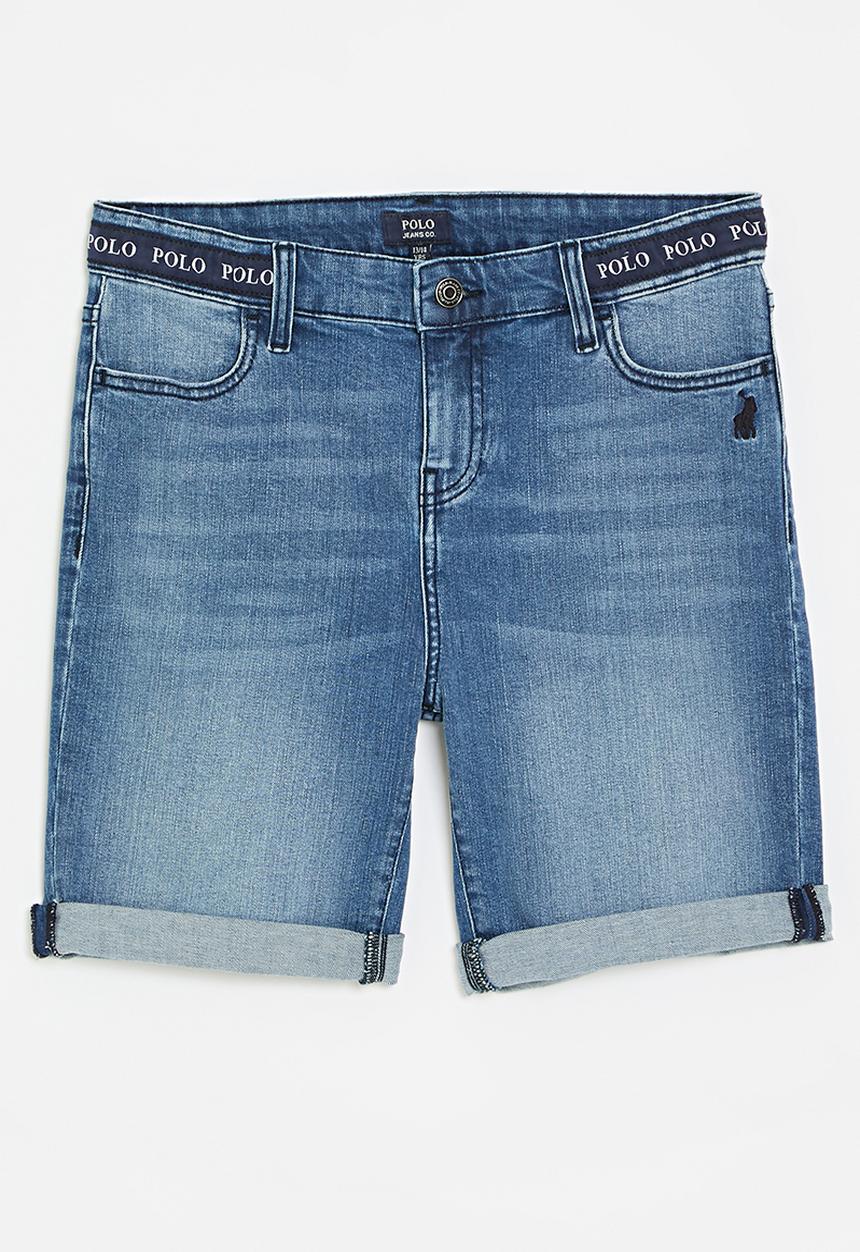 POLO - Boys jake denim short - light wash