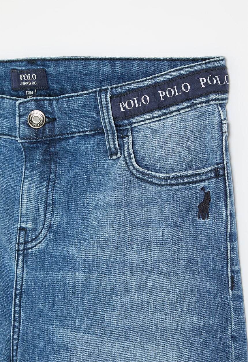 POLO - Boys jake denim short - light wash