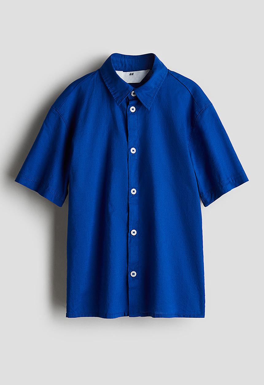 H&M - Printed short-sleeved shirt - blue