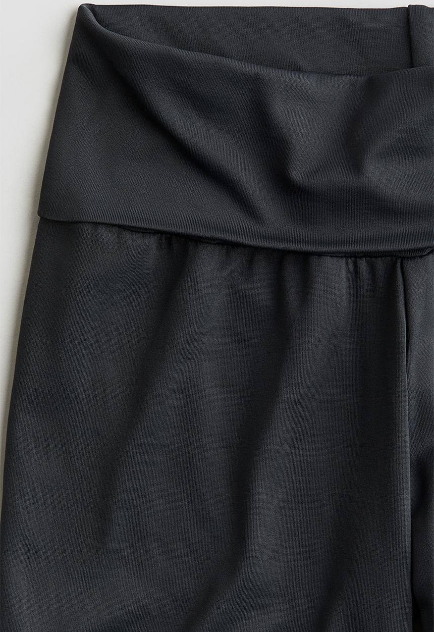 H&M - Wide leg jersey trousers - dark grey