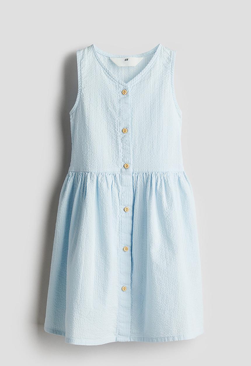 H&M - Cotton dress - light blue