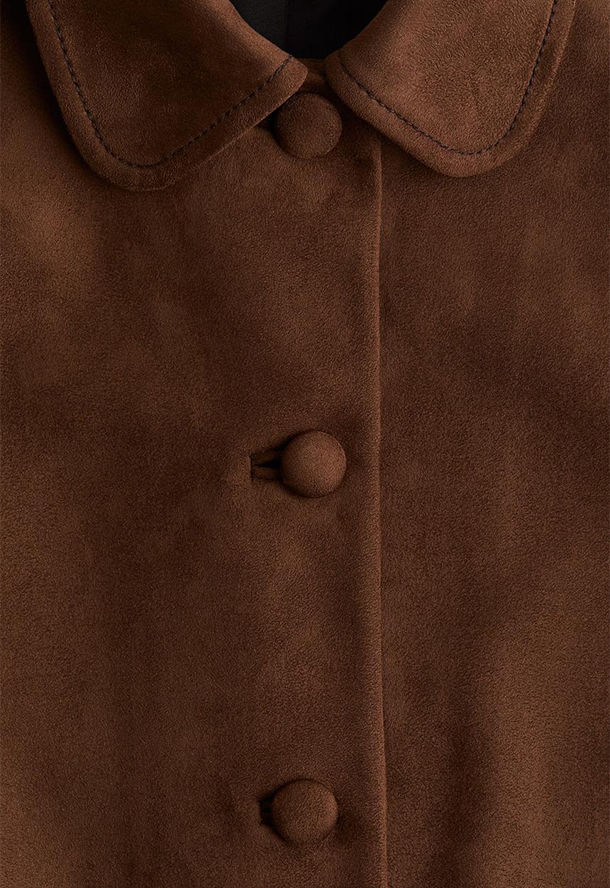 H&M - Oversized jacket - dark brown