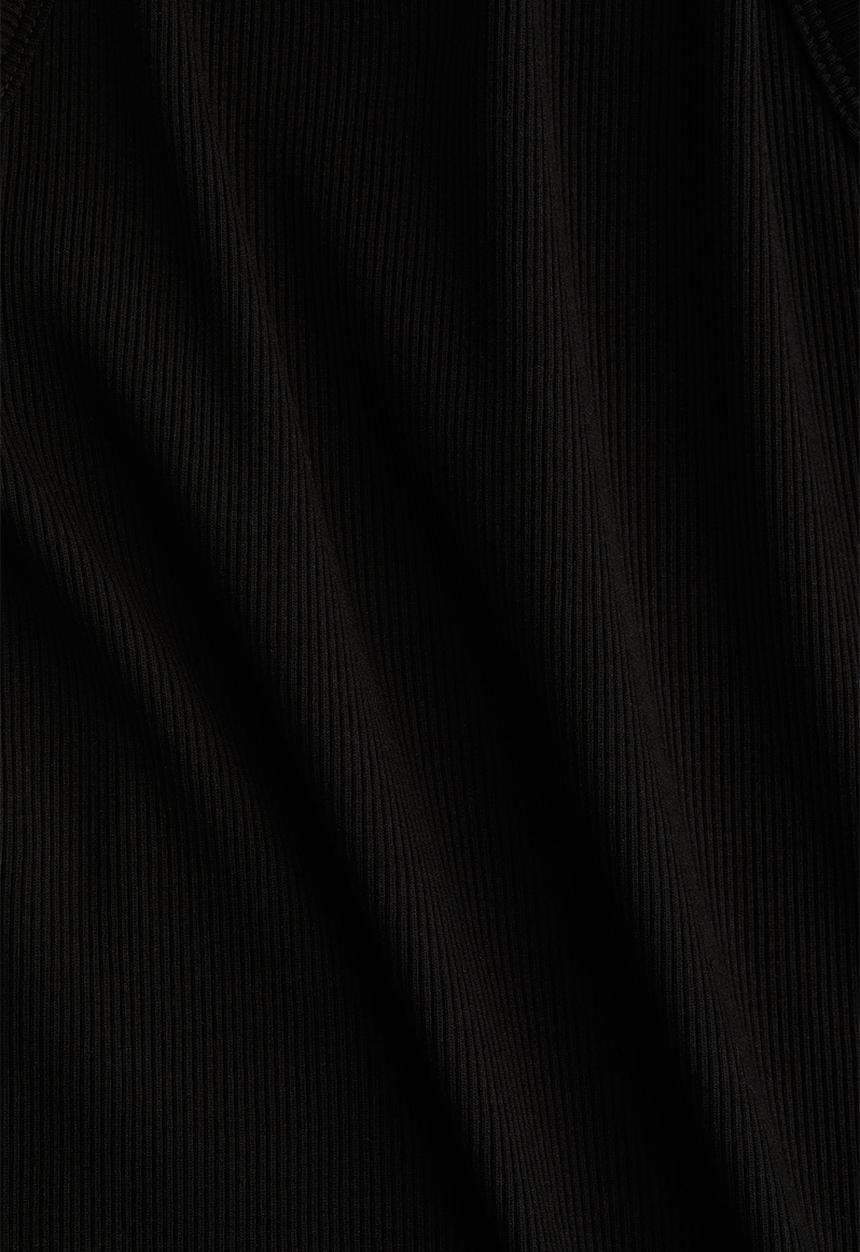 H&M - Ribbed vest top - black