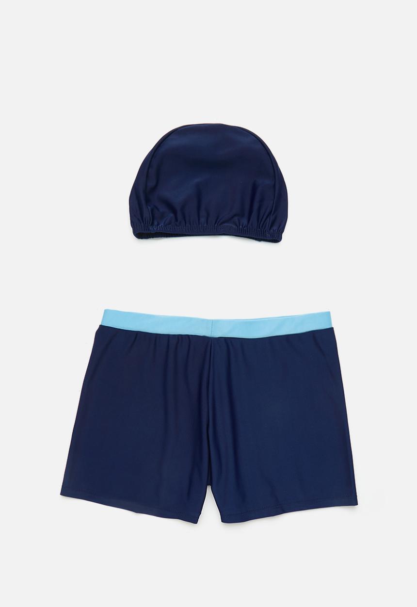 Pop Candy - Swim short & cap set - blue