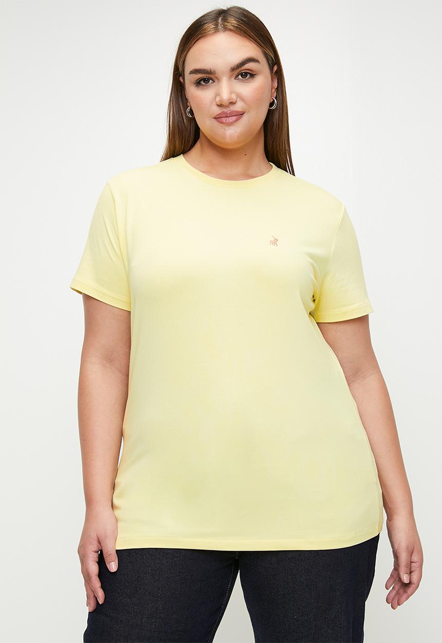 POLO - Plus wmn allie short sleeve T-shirt - soft yellow