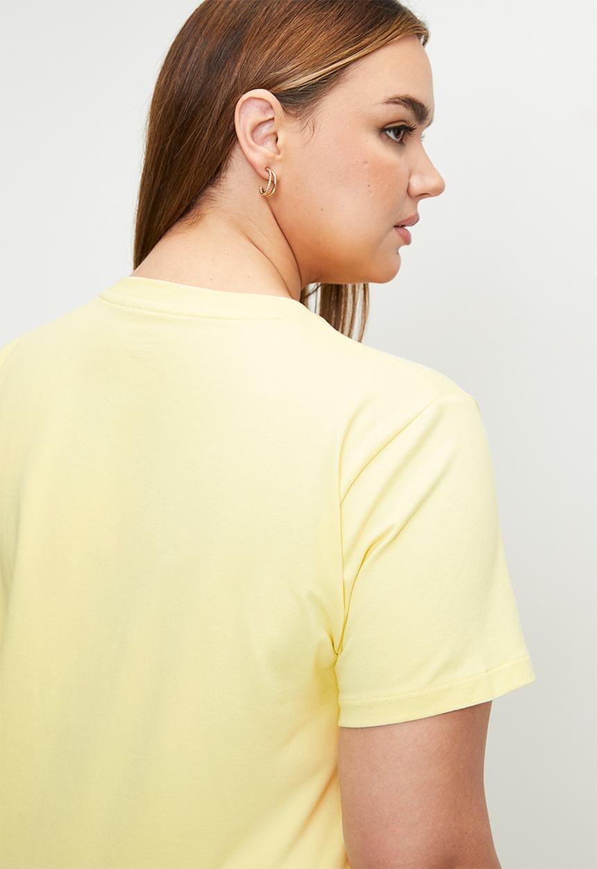 POLO - Plus wmn allie short sleeve T-shirt - soft yellow