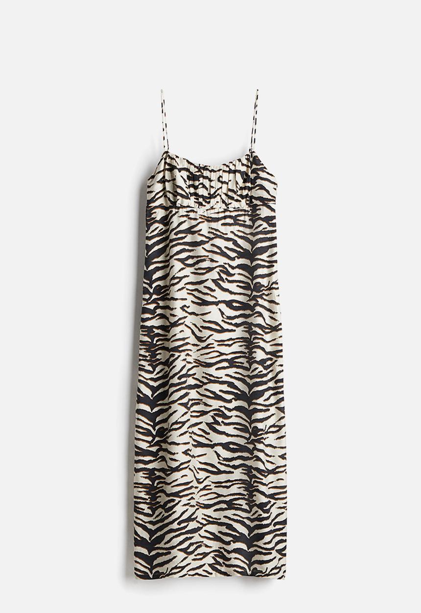 H&M - Viscose strappy dress - white,multi