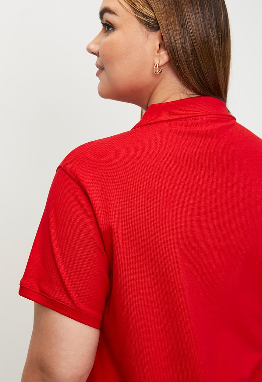 POLO - Plus wmn margot short sleeve golfer - red
