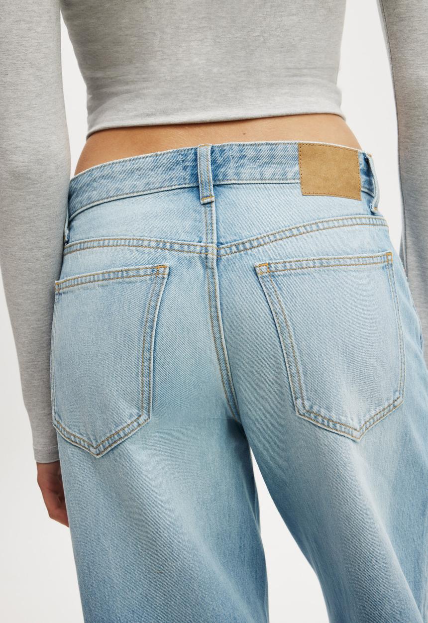 Cotton On - Relaxed wide jean - cassette blue
