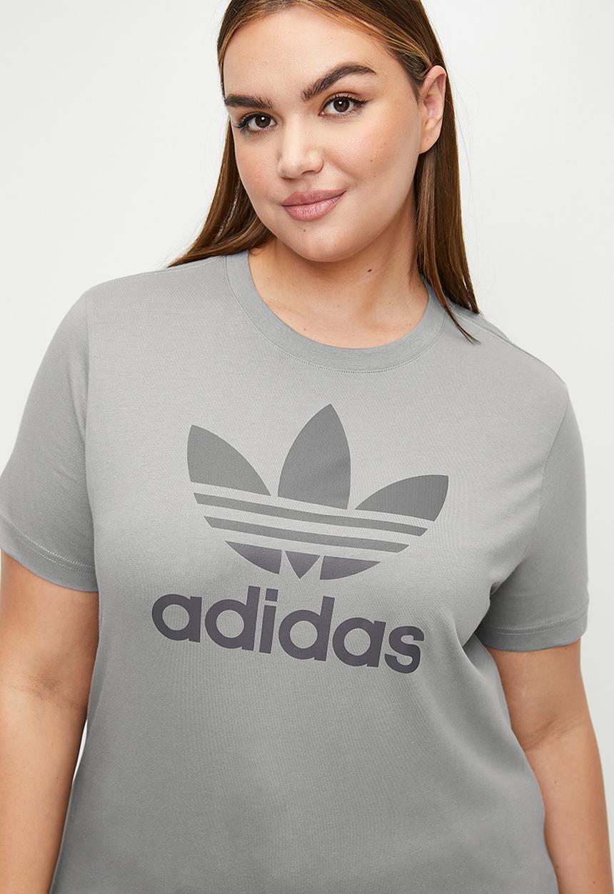 adidas Originals - Plus TREFOIL TEE W - grey
