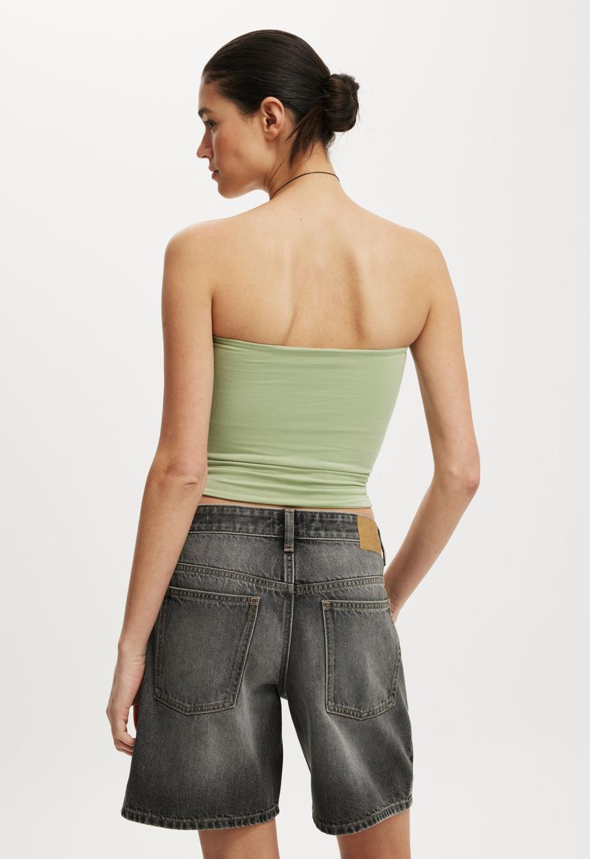 Cotton On - Relaxed denim short -  jaggar black