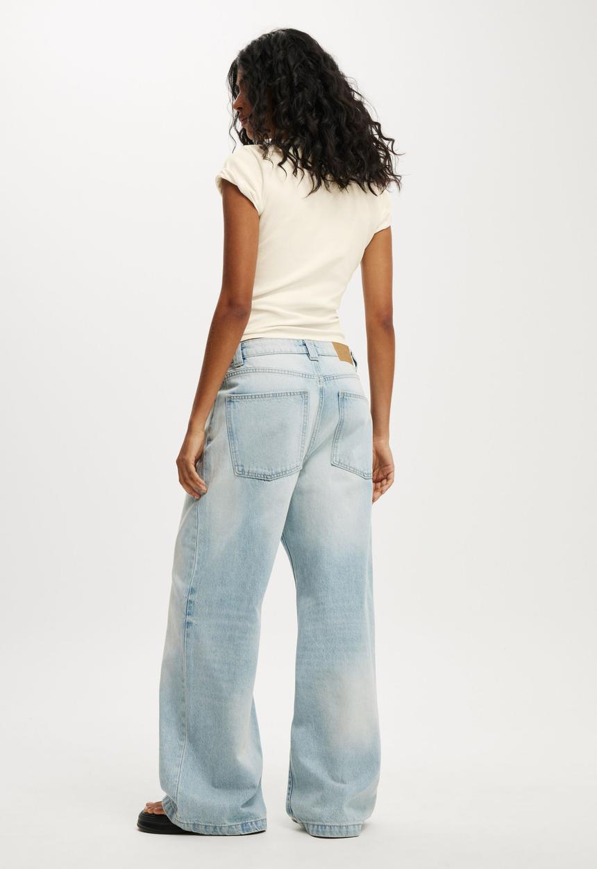 Cotton On - Low Super Baggy Jean - Malibu Blue