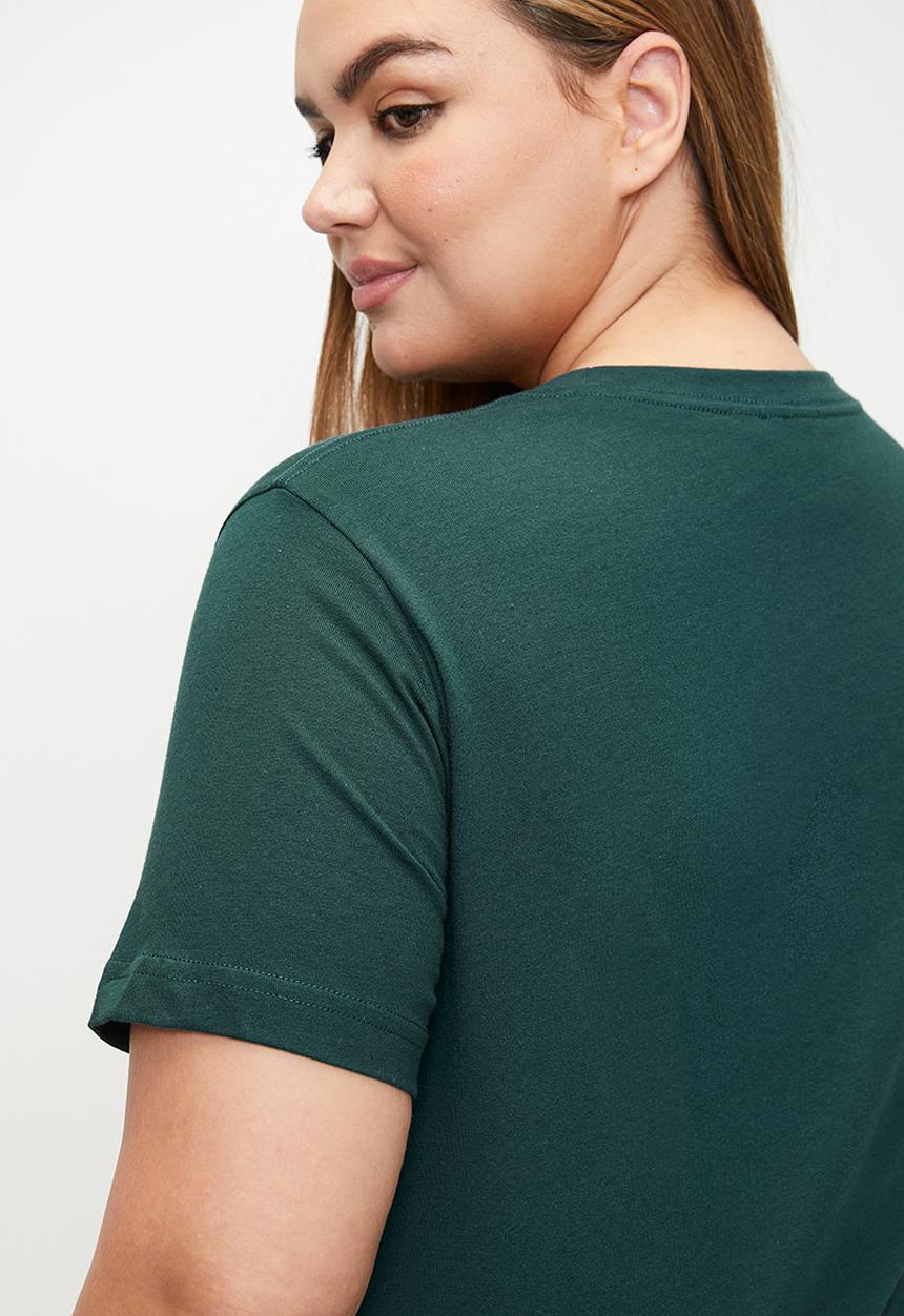 adidas Originals - Plus trefoil tee w - green