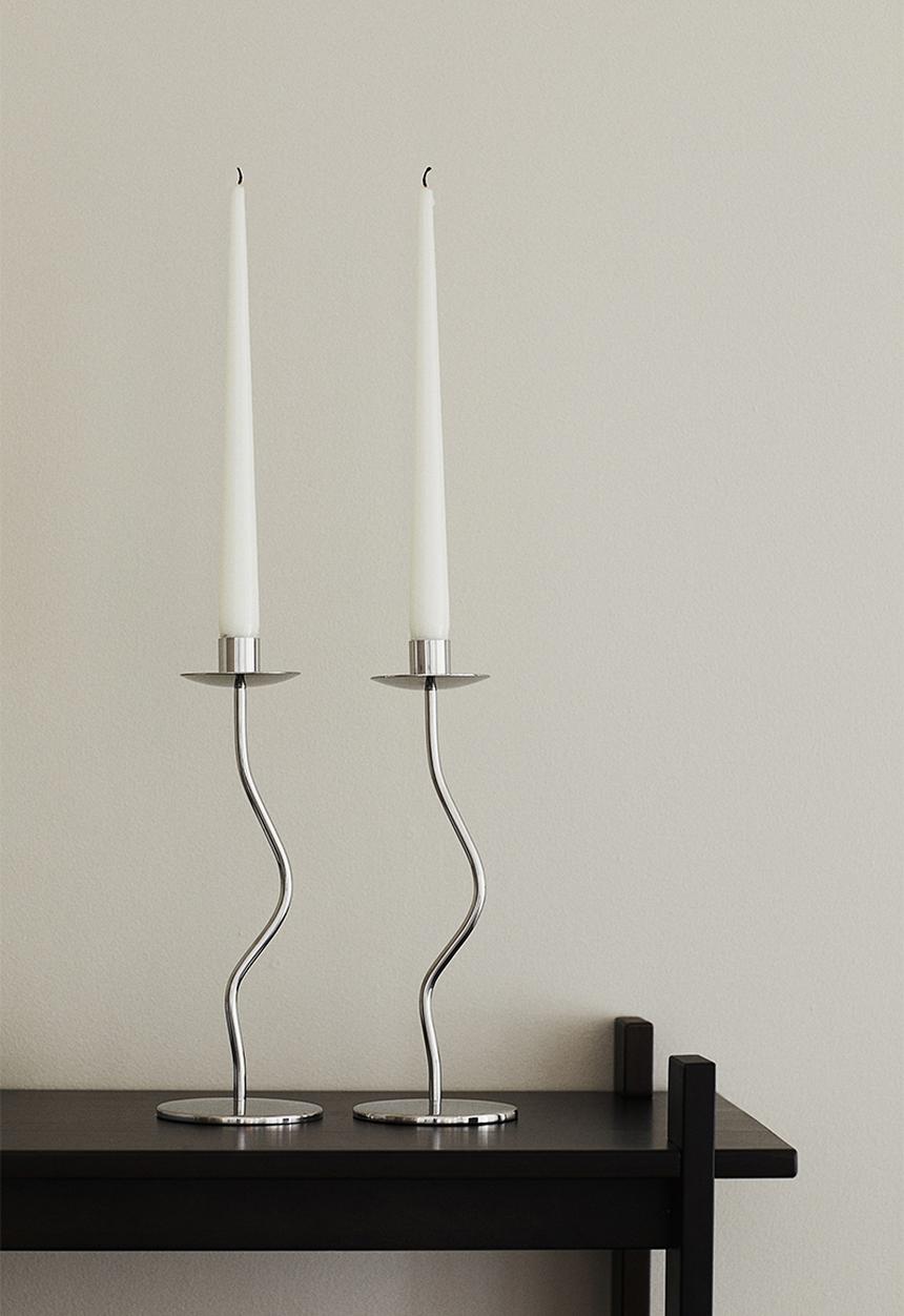 H&M - Metal candlestick - silver-coloured