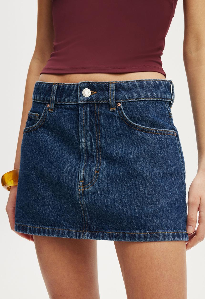 Original denim mini skirt - celeste blue