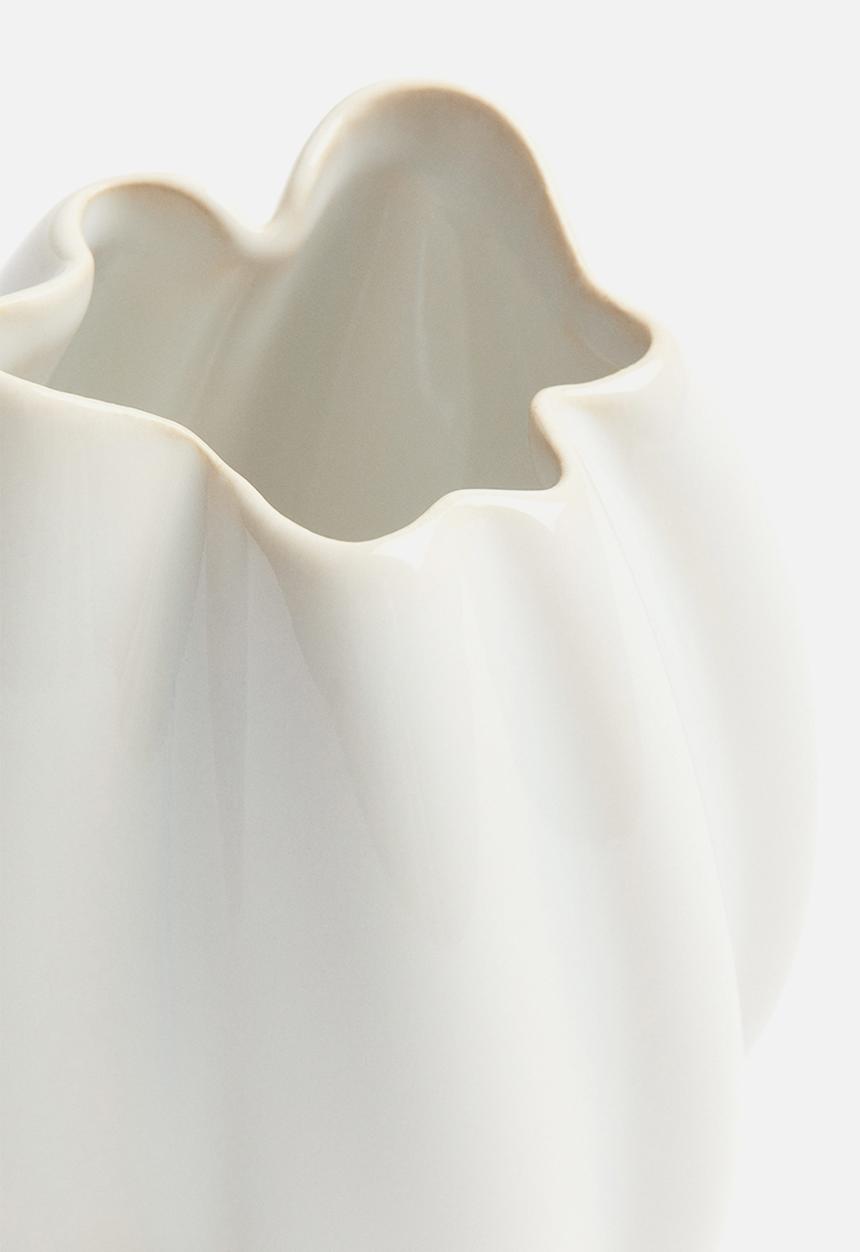 H&M - Small stoneware vase - white
