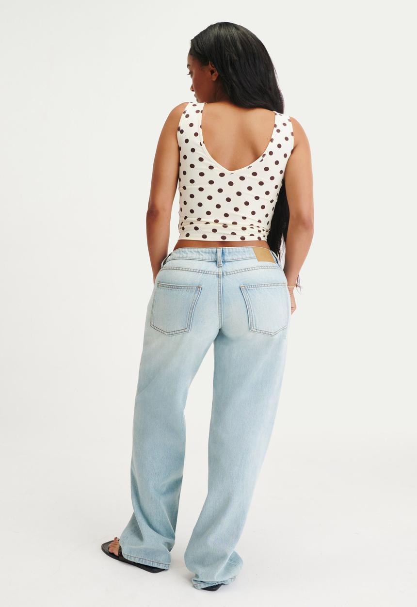 Cotton On - Curvy low rise straight jean - notion blue