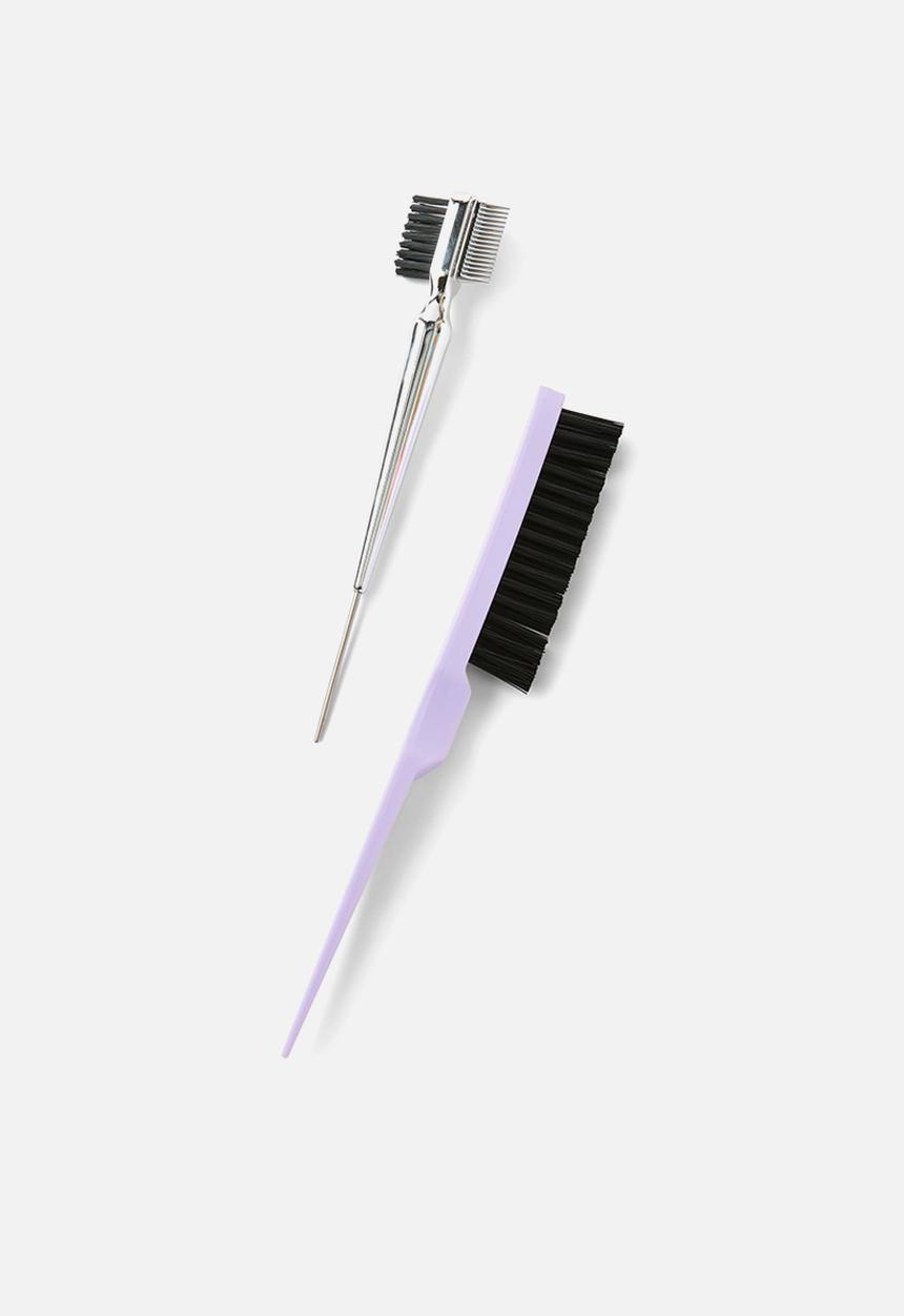 Rubi - Two Pack Slick Brush Styling Set - Silver
