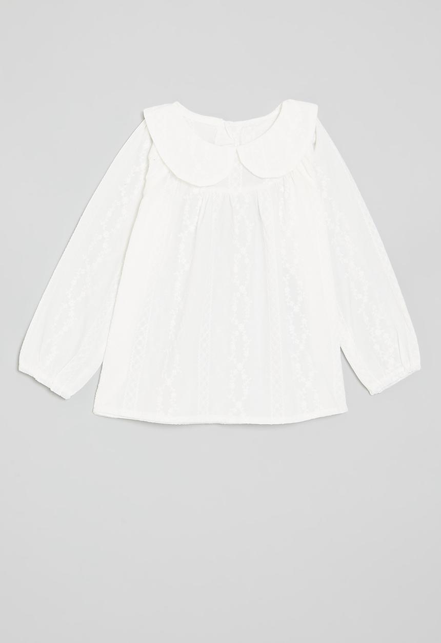 Pop Candy - Peter pan collar shirt - white