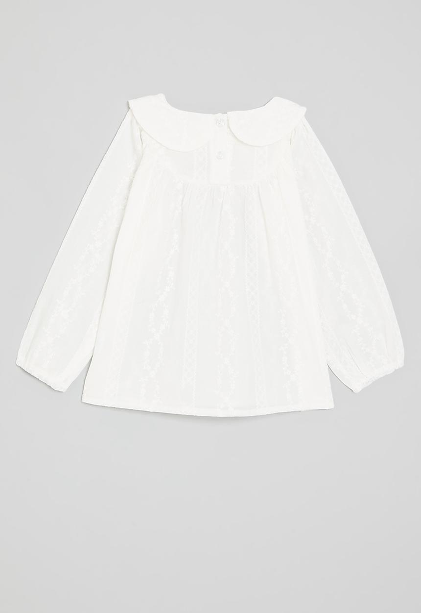 Pop Candy - Peter pan collar shirt - white