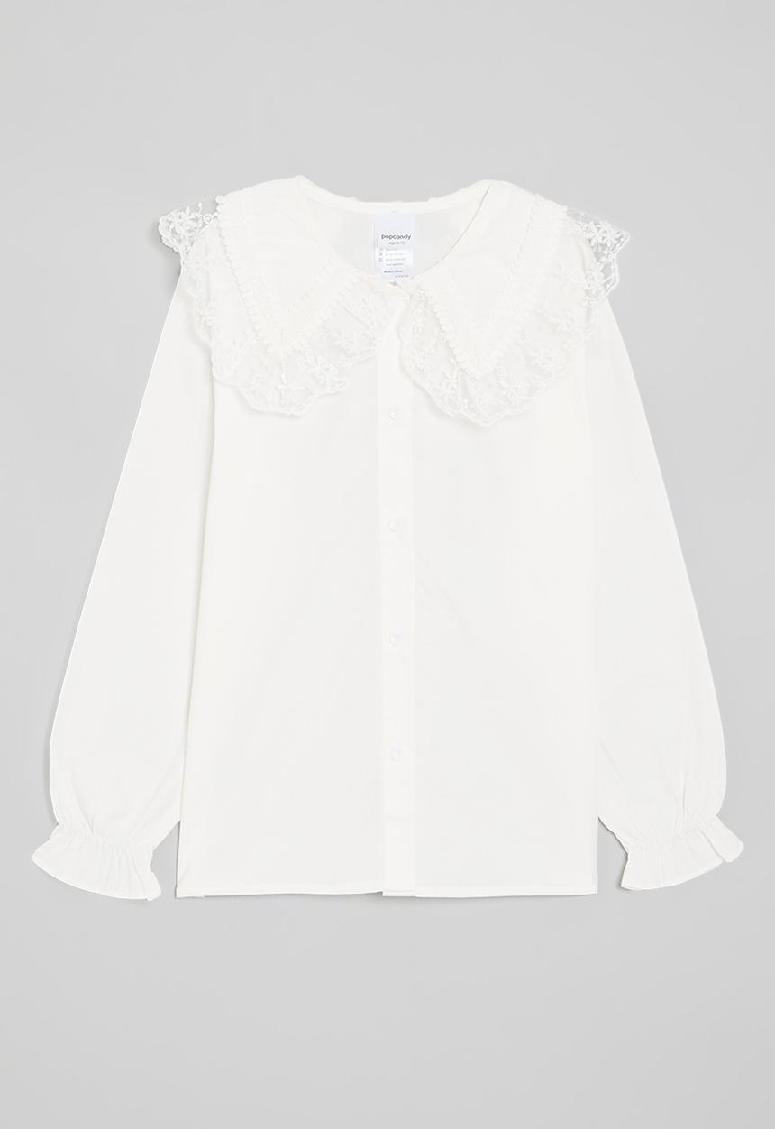 Pop Candy - Peter pan collar shirt - white