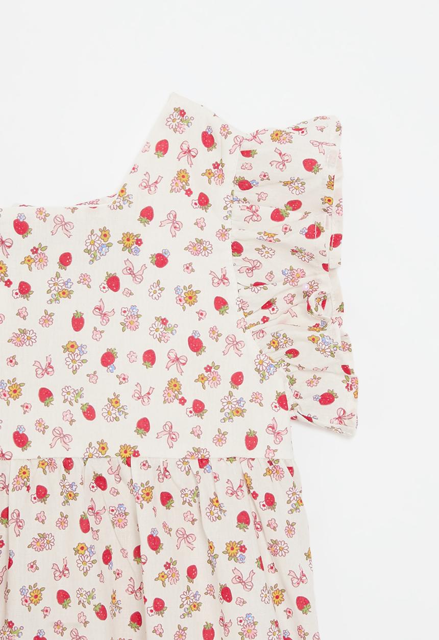 Pop Candy - Floral back tie top - multi