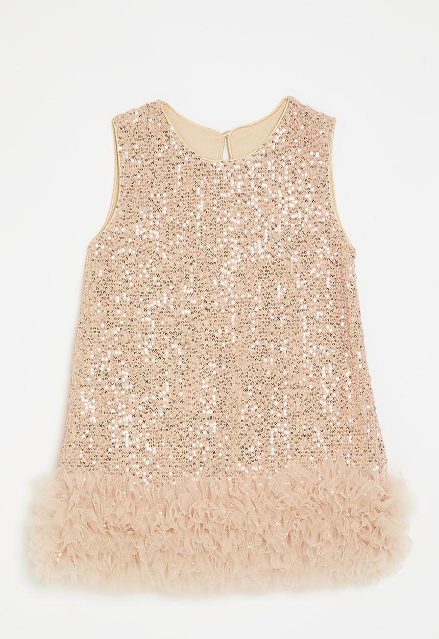 Pop Candy - Sequined dress - almond