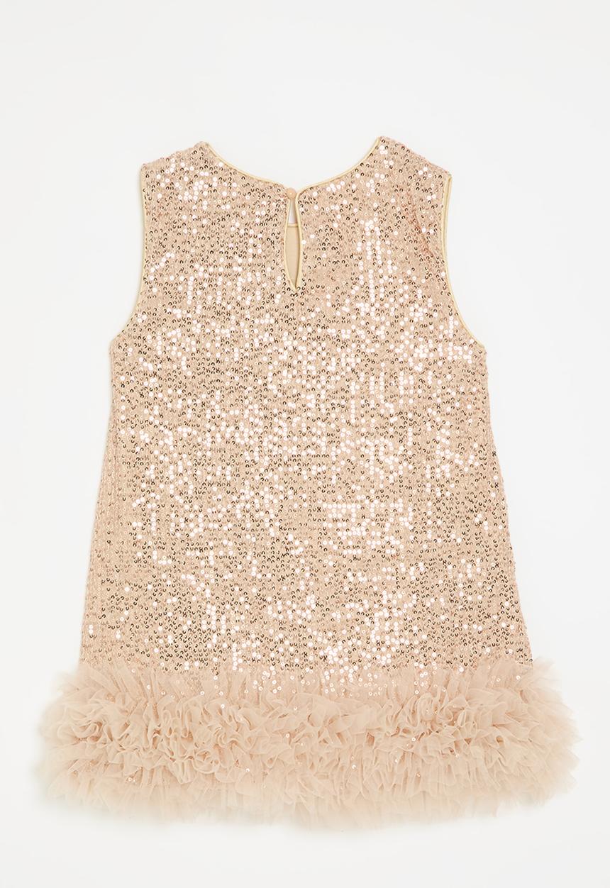 Pop Candy - Sequined dress - almond