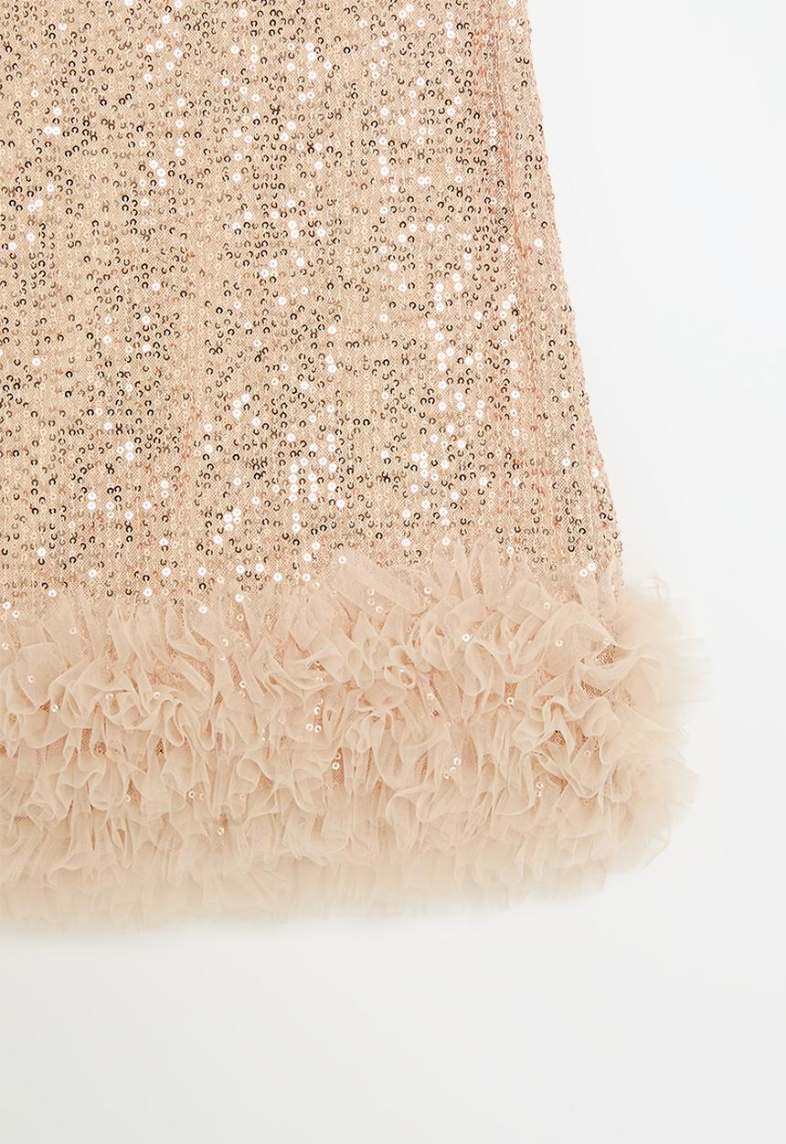 Pop Candy - Sequined dress - almond