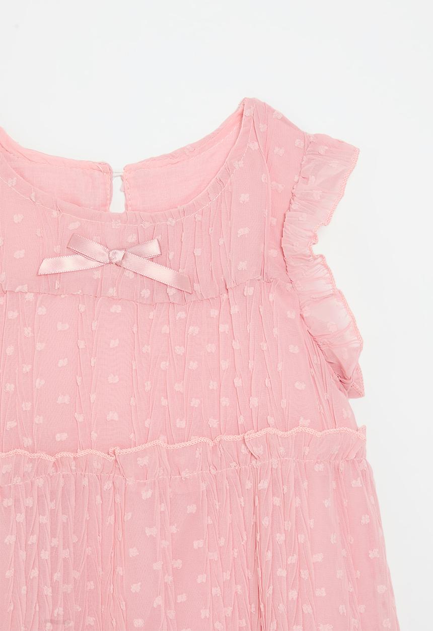 Pop Candy - Tiered mesh dress - pink