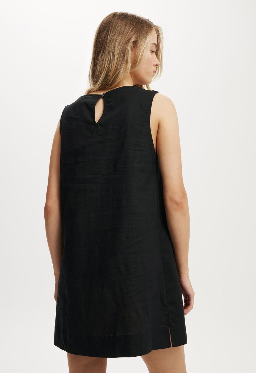 Cotton On - Haven sleeveless mini tank dress - black