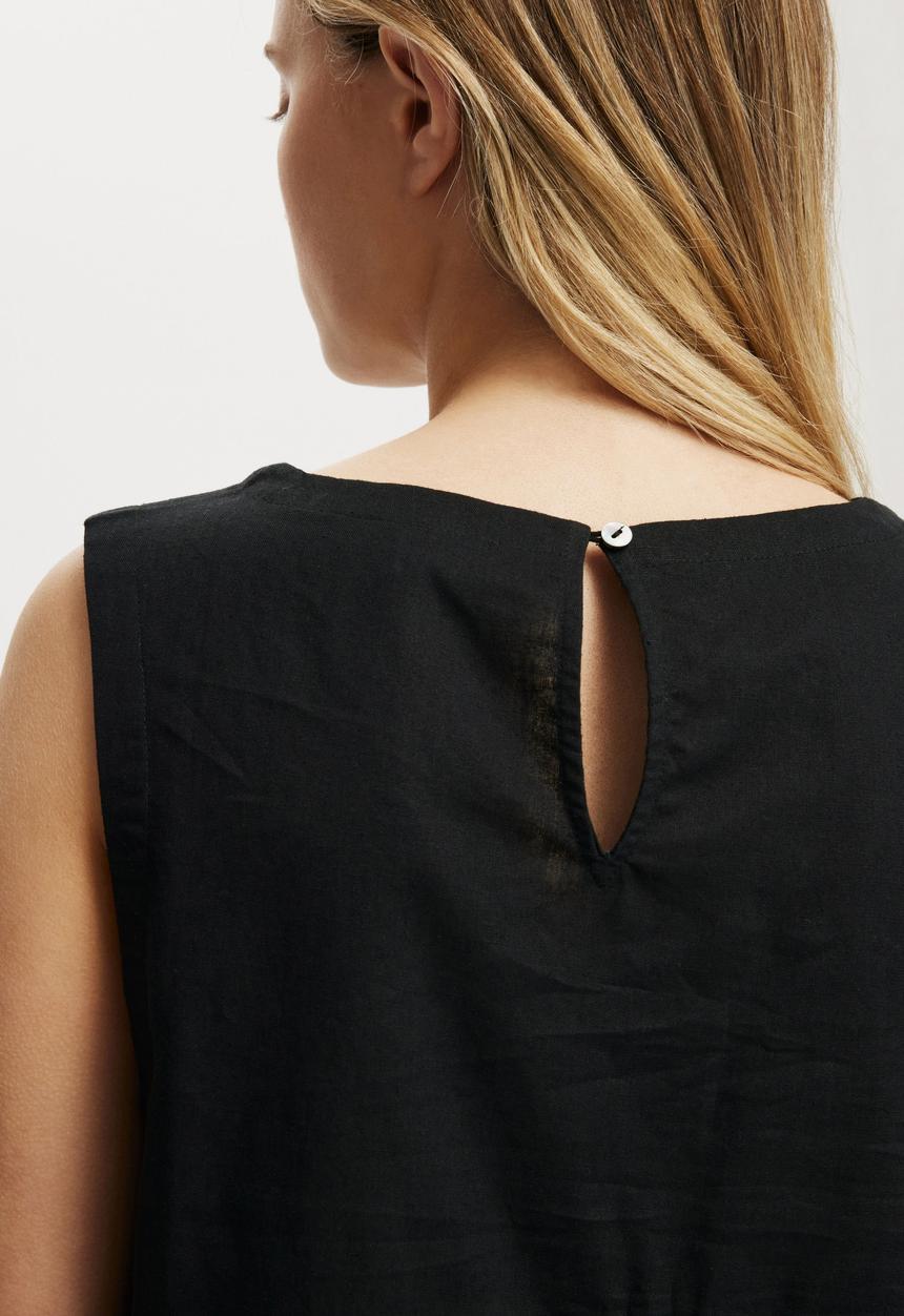Cotton On - Haven sleeveless mini tank dress - black