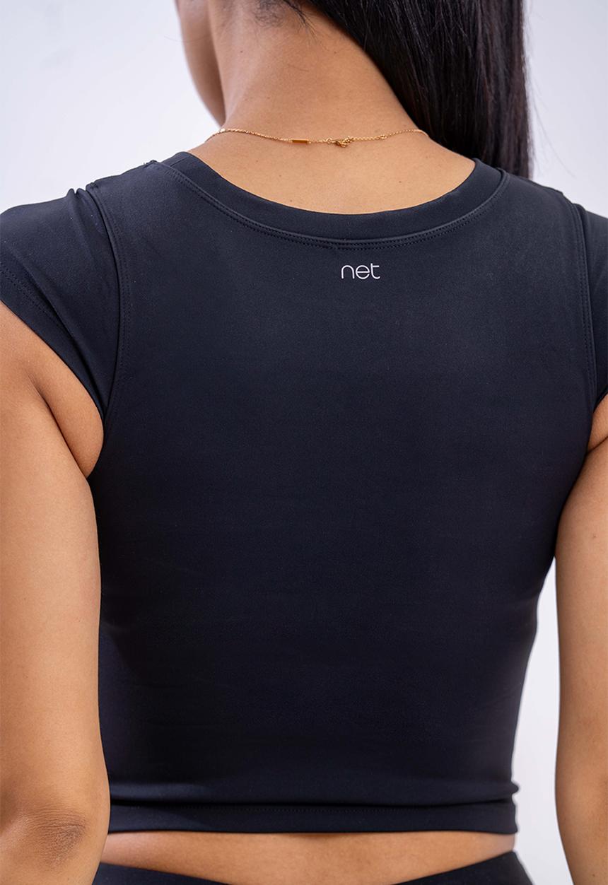Net Athletic - Cross court tee - jet black