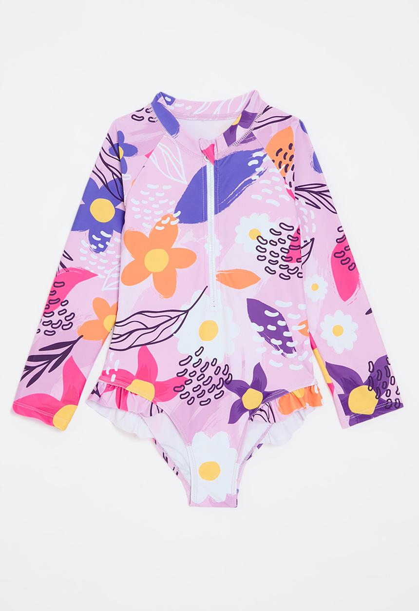Pop Candy - Printed long sleeve swimsuit - multi