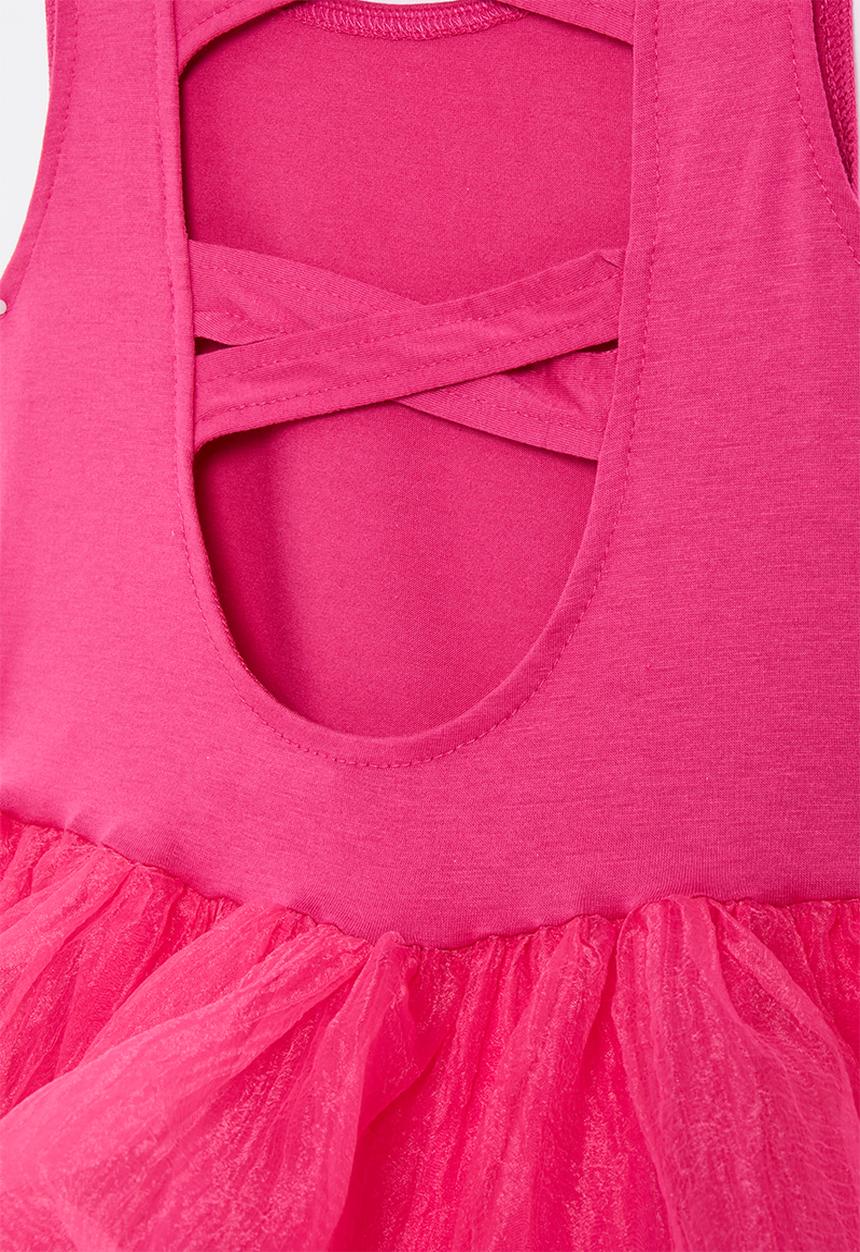 Pop Candy - Tiered bubble dress - cerise