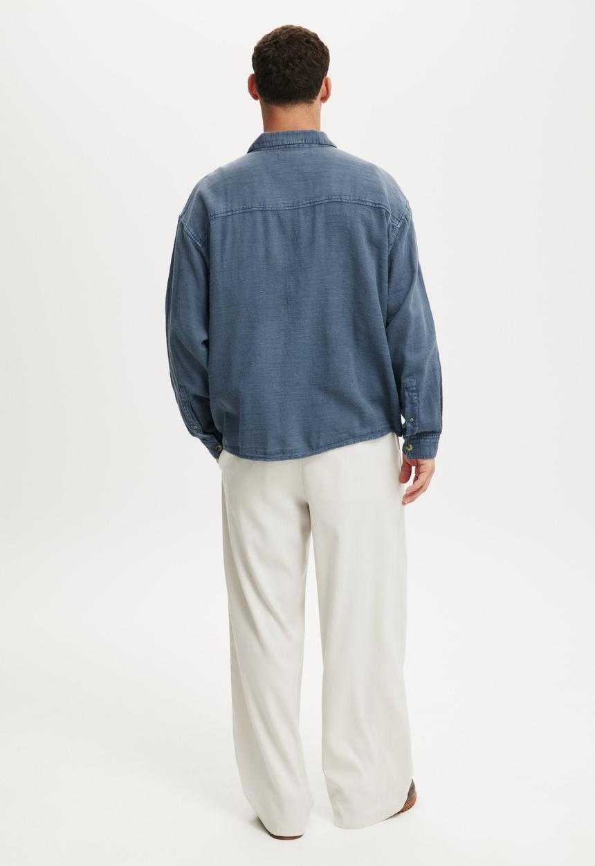 Cotton On - Super Baggy Pleated Pant - Washed Stone