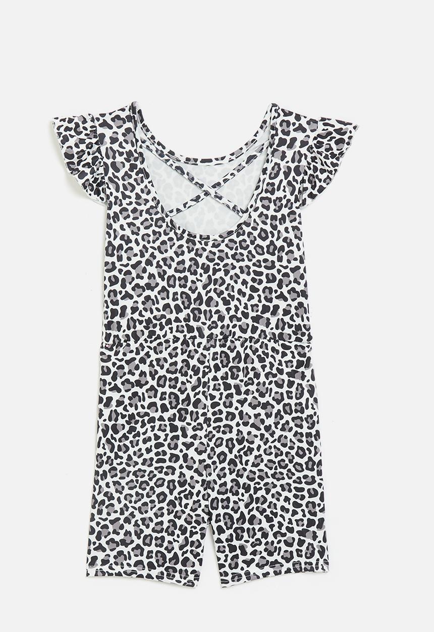 Pop Candy - Animal print playsuit - multi