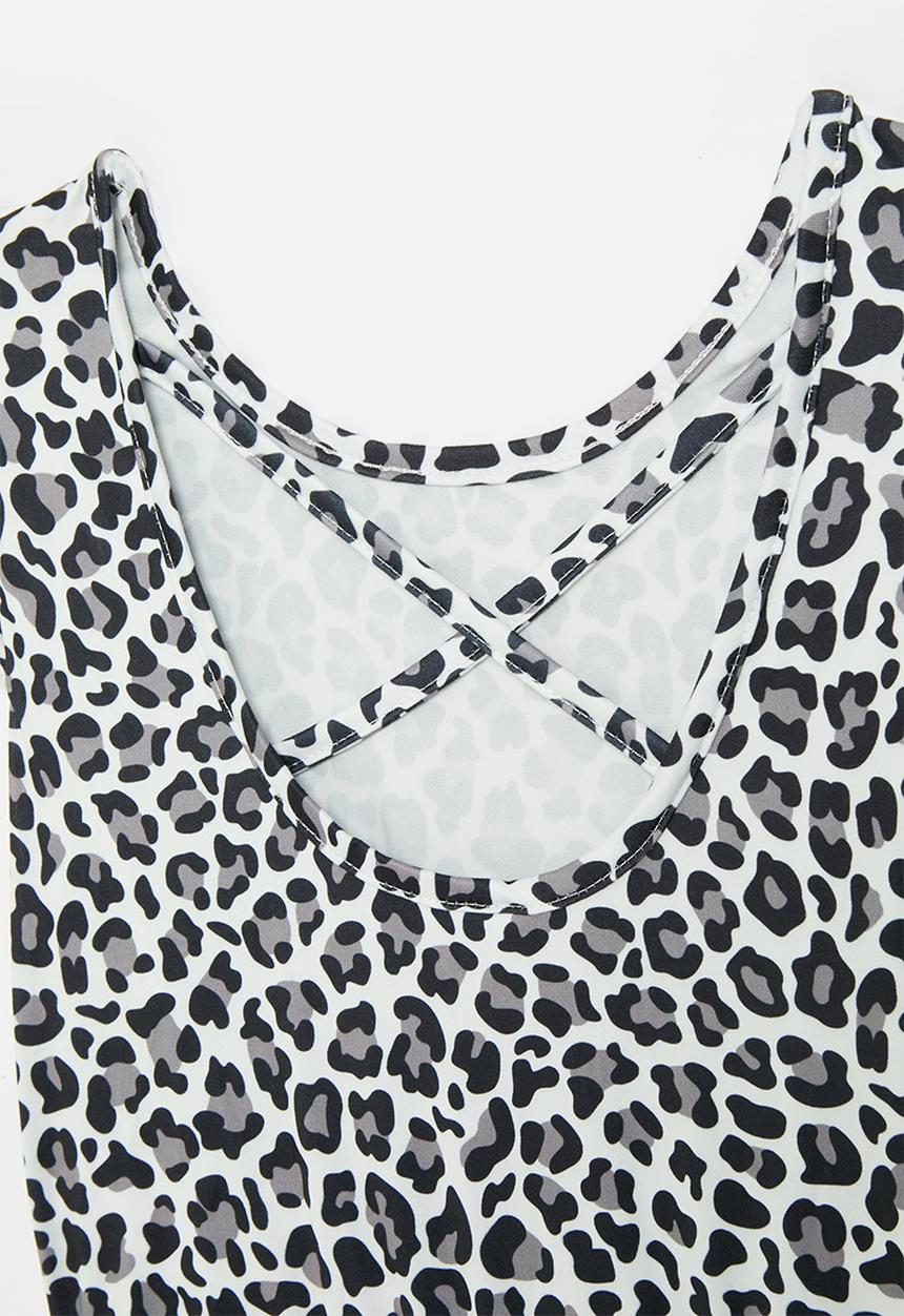 Pop Candy - Animal print playsuit - multi