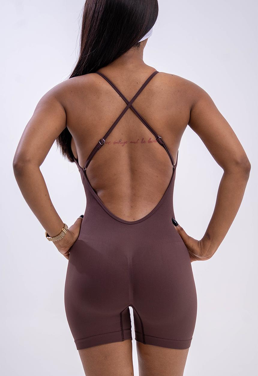 Net Athletic - Powermove one-piece - teddy brown