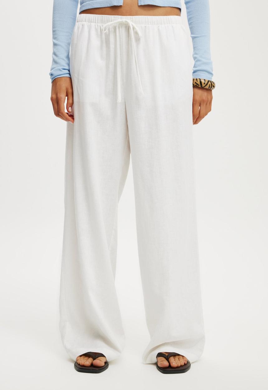 Cotton On - Haven wide leg pant - white