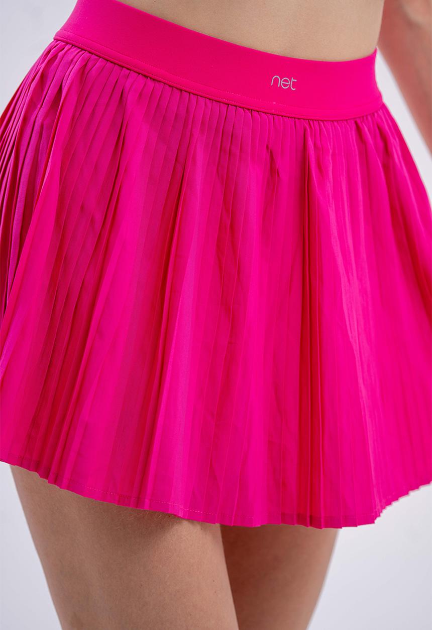 Net Athletic - Golden point pleated skort - raspberry pink