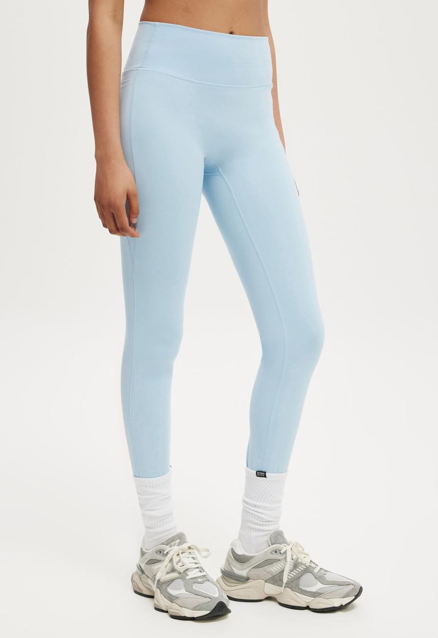 Cotton On - Ultra Soft Side Pocket Full Length Tight - Angel Falls