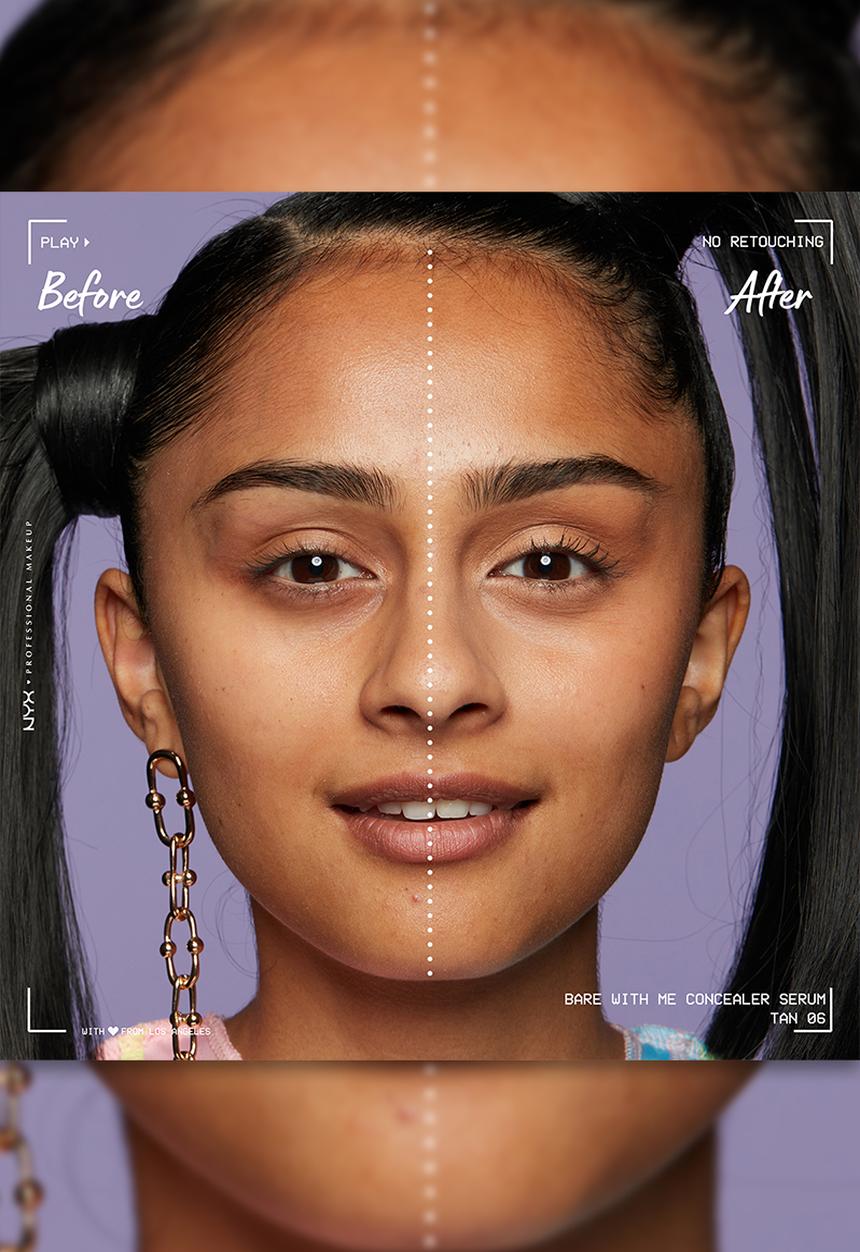 NYX Professional Makeup - Bare with me serum and calm concealer - Tan