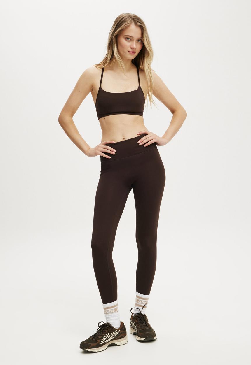 Cotton On - Bondi Everyday Full Length Tight - French Roast